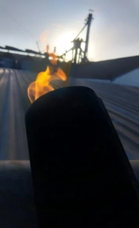 Quemador en el techo